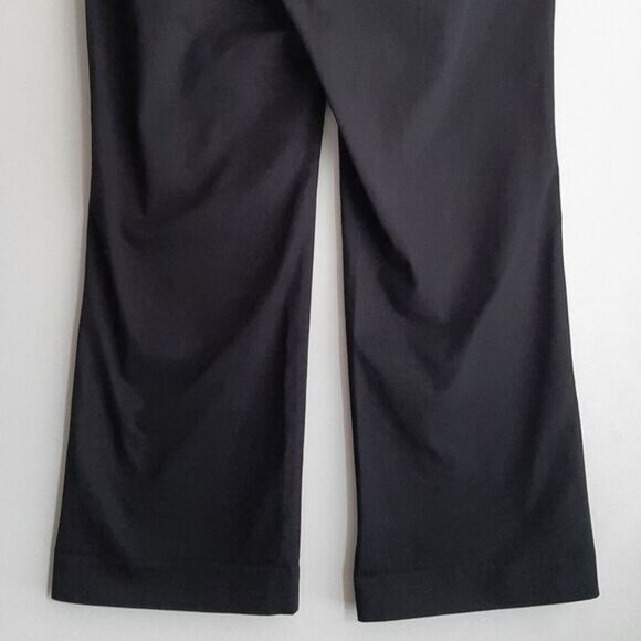 GAP The Perfect Khaki Wide Leg Opening Pants Black Sz 16 Flawed - Picture 8 of 11